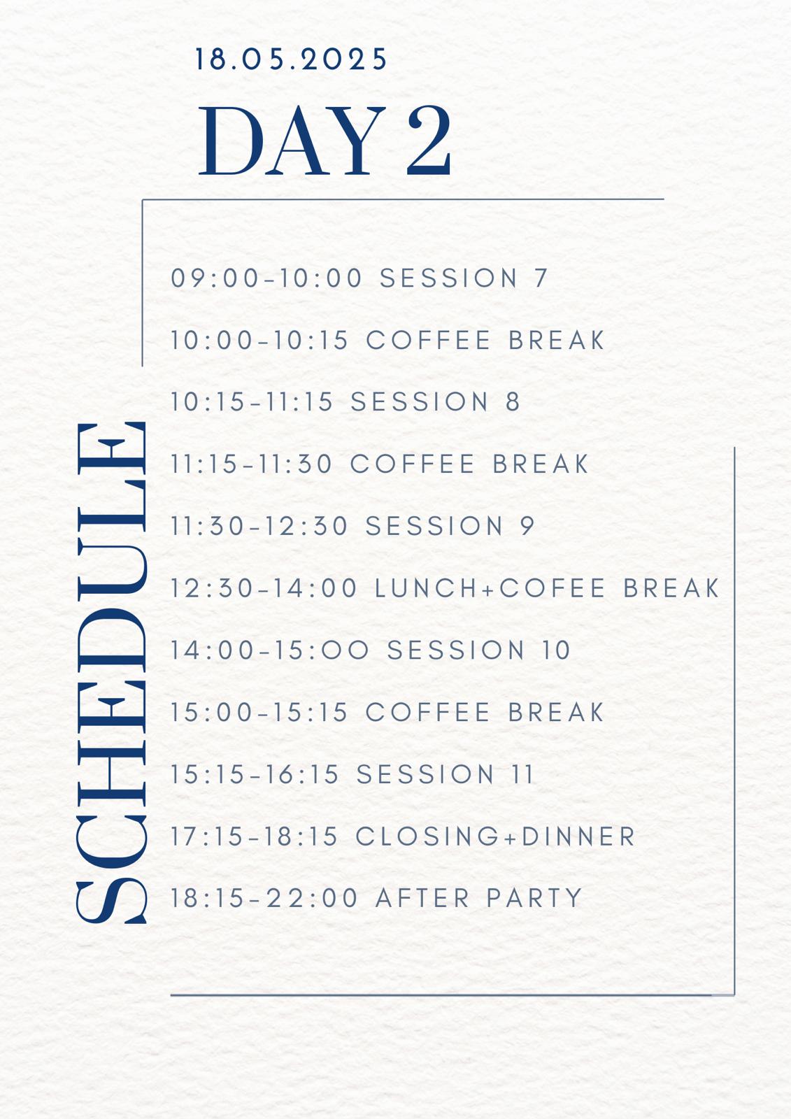 Schedule Day 2